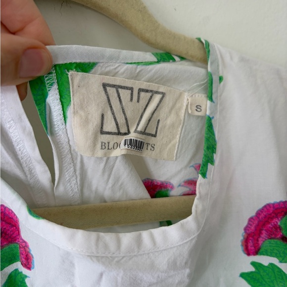 SZ BLOCKPRINTS Gaia Dress Floral Print Size Small - Picture 6 of 11